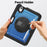 For iPad mini (2024)  /  (2021) Case Kickstand PC TPE Tablet Cover with Hand Strap - Navy Blue - 7