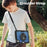 For iPad mini (2024)  /  (2021) Case Kickstand PC + TPE Tablet Cover with Hand Strap and Shoulder Strap - Navy Blue - 5