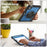 For iPad mini (2024)  /  (2021) Case Kickstand PC + TPE Tablet Cover with Hand Strap and Shoulder Strap - Navy Blue - 6