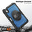 For iPad mini (2024)  /  (2021) Case Kickstand PC + TPE Tablet Cover with Hand Strap and Shoulder Strap - Navy Blue - 7