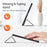 DUX DUCIS For Samsung Galaxy Tab S10 FE+ Case  Domo Series Tri-fold Stand PU Leather Tablet Cover - Black - 3