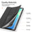 DUX DUCIS For Samsung Galaxy Tab S10 FE+ Case  Domo Series Tri-fold Stand PU Leather Tablet Cover - Black - 6
