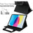 Tablet Case for iPad Air 11 (2026) / (2025) / (2024) / Pro 11 (2022) / Air (2022) / (2020) Auto Wake / Sleep Leather Cover with Handle / Zipper Pouch - Black - 3