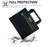 Tablet Case for iPad Air 11 (2026) / (2025) / (2024) / Pro 11 (2022) / Air (2022) / (2020) Auto Wake / Sleep Leather Cover with Handle / Zipper Pouch - Black - 4