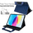 Tablet Case for iPad 10.9 (2022) / iPad (2025) Auto Wake / Sleep Leather Cover with Handle / Zipper Pouch - Sapphire - 2