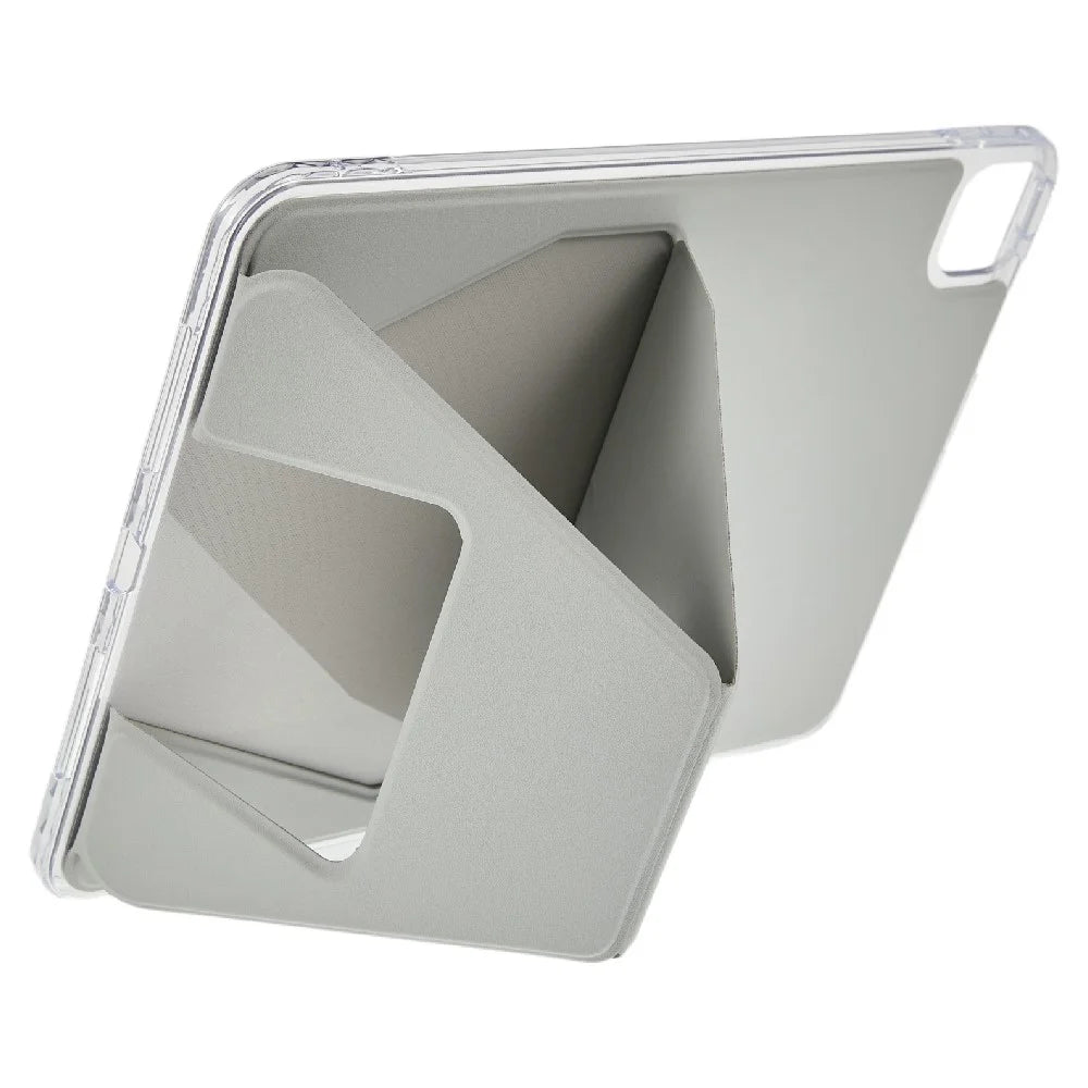 For iPad Pro 11 (2025) / 11 (2024) Case TPU PU Leather Kickstand Tablet Cover - Grey - 3