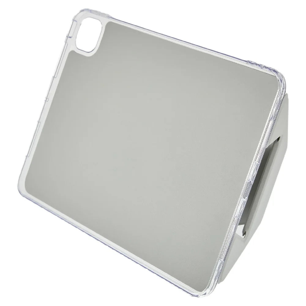For iPad Pro 11 (2025) / 11 (2024) Case TPU PU Leather Kickstand Tablet Cover - Grey - 4