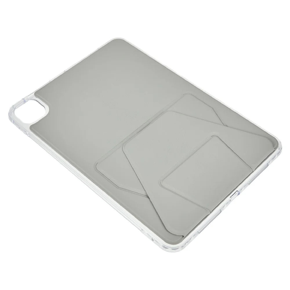 For iPad Pro 11 (2025) / 11 (2024) Case TPU PU Leather Kickstand Tablet Cover - Grey - 5