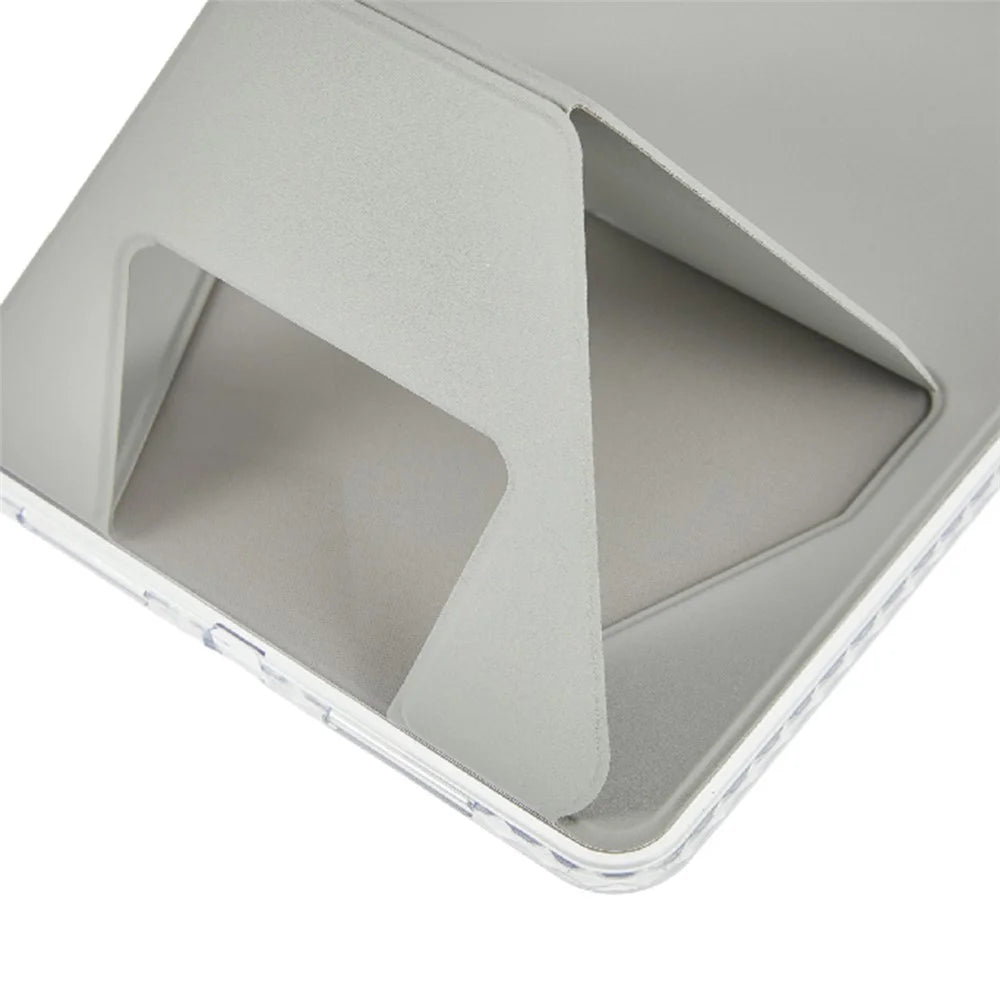 For iPad Pro 11 (2025) / 11 (2024) Case TPU PU Leather Kickstand Tablet Cover - Grey - 7