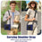 For Lenovo Tab 10.1 (2025) TB311XU / Zhaoyang K10C Kickstand Case TPU PC Silicone Tablet Cover with Shoulder Strap - Navy Blue - 4