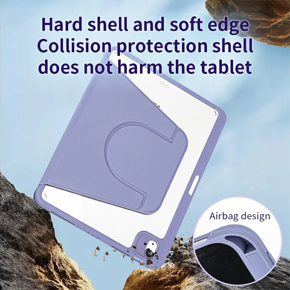 Tablet Case for iPad Air 11 (2026) / (2025) / (2024) / Air (2022) / (2020) / Pro 11 (2022) / (2021) / (2020) / (2018) Protective Cover with Stand - Purple - 7