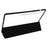 For Samsung Galaxy Tab S10 FE+ Case Skin-Touch Tri-Fold Stand PU Leather TPU Acrylic Clear Tablet Cover - Black - 3