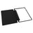 For Samsung Galaxy Tab S10 FE+ Case Skin-Touch Tri-Fold Stand PU Leather TPU Acrylic Clear Tablet Cover - Black - 4