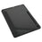 For Samsung Galaxy Tab S10 FE+ Case Skin-Touch Tri-Fold Stand PU Leather TPU Acrylic Clear Tablet Cover - Black - 7