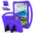 For Lenovo Idea Tab Pro (TB-373FU) Case EVA Tablet Cover with Handle Kickstand Children Friendly - Purple - 1