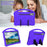 For Lenovo Idea Tab Pro (TB-373FU) Case EVA Tablet Cover with Handle Kickstand Children Friendly - Purple - 7