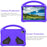 Tablet Case For Urao C107  /  Jeazans OC101  /  C107 EVA Cover with Handle Kickstand Children Friendly - Purple - 3