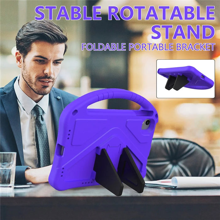 Tablet Case For Urao C107  /  Jeazans OC101  /  C107 EVA Cover with Handle Kickstand Children Friendly - Purple - 6