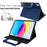Tablet Case for iPad Pro 13 (2025) / 13 (2024) Auto Wake / Sleep Leather Cover with Handle / Zipper Pouch - Sapphire - 3