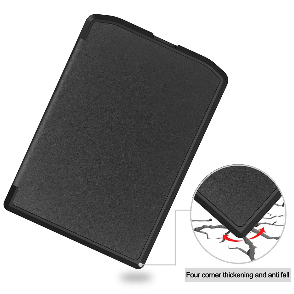 PU Leather + TPU Case For Pocketbook Verse Lite  /  Verse Pro PB634  /  Verse PB629 E-Reader Cover Auto Wake  /  Sleep - Black - 4