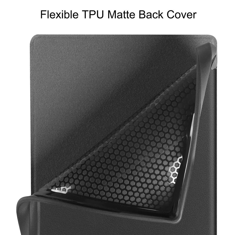 PU Leather + TPU Case For Pocketbook Verse Lite  /  Verse Pro PB634  /  Verse PB629 E-Reader Cover Auto Wake  /  Sleep - Black - 7