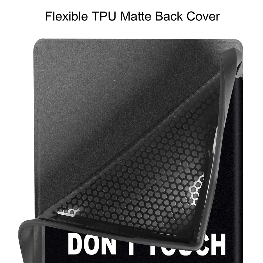 E-Reader Case For Pocketbook Verse Lite  /  Verse Pro PB634  /  Verse PB629 Pattern Print TPU + PU Cover - Don't Touch Me - 7