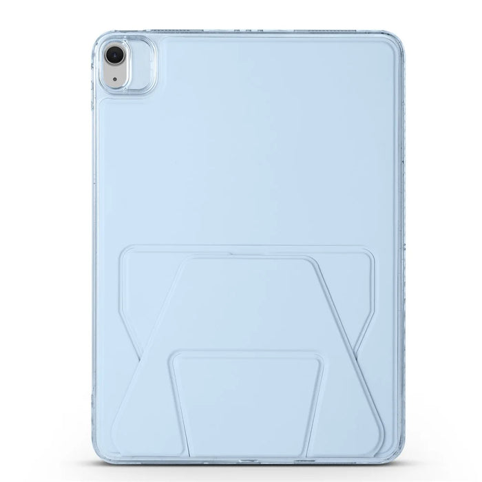 For iPad Air 13 (2026) / (2025) / (2024) Case TPU PU Leather Kickstand Tablet Cover with Lens Frames - Blue - 2