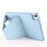 For iPad Air 13 (2026) / (2025) / (2024) Case TPU PU Leather Kickstand Tablet Cover with Lens Frames - Blue - 5