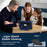 For iPad 10.2 (2021) / (2019) / (2020) Case with Kickstand Strap Anti Drop PC + Silicone Tablet Cover - Navy Blue / Black - 4