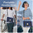 For iPad 10.2 (2021) / (2019) / (2020) Case with Kickstand Strap Anti Drop PC + Silicone Tablet Cover - Navy Blue / Black - 5