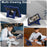 For iPad 10.2 (2021) / (2019) / (2020) Case with Kickstand Strap Anti Drop PC + Silicone Tablet Cover - Navy Blue / Black - 6