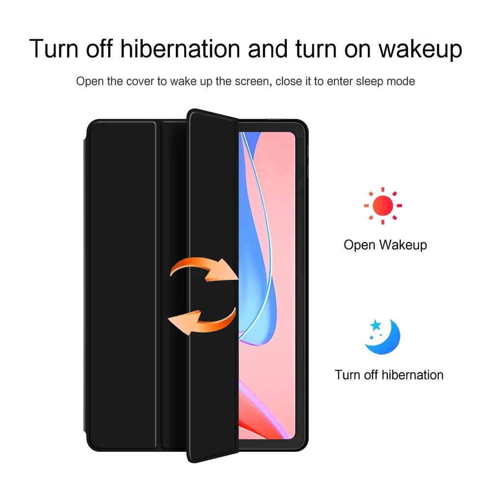 For Lenovo Tab 10.1 (2025) TB311XU2  /  Zhaoyang K10C Case PU Leather TPU Back Trifold Stand Tablet Cover - 5