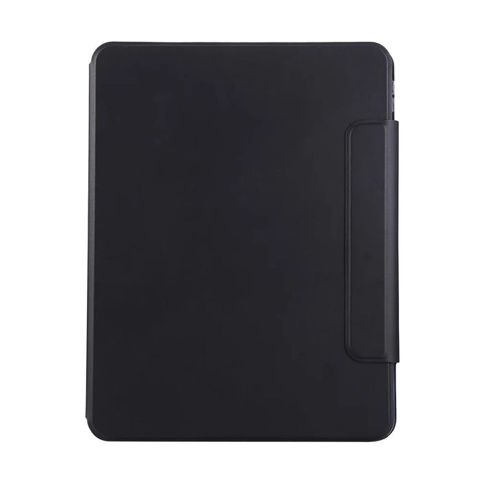 For iPad (2025)  /  10.9 (2022) Case Magnetic Detachable Rotating Stand Acrylic + Leather Tablet Cover - Black - 3