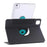 For iPad (2025)  /  10.9 (2022) Case Magnetic Detachable Rotating Stand Acrylic + Leather Tablet Cover - Black - 6