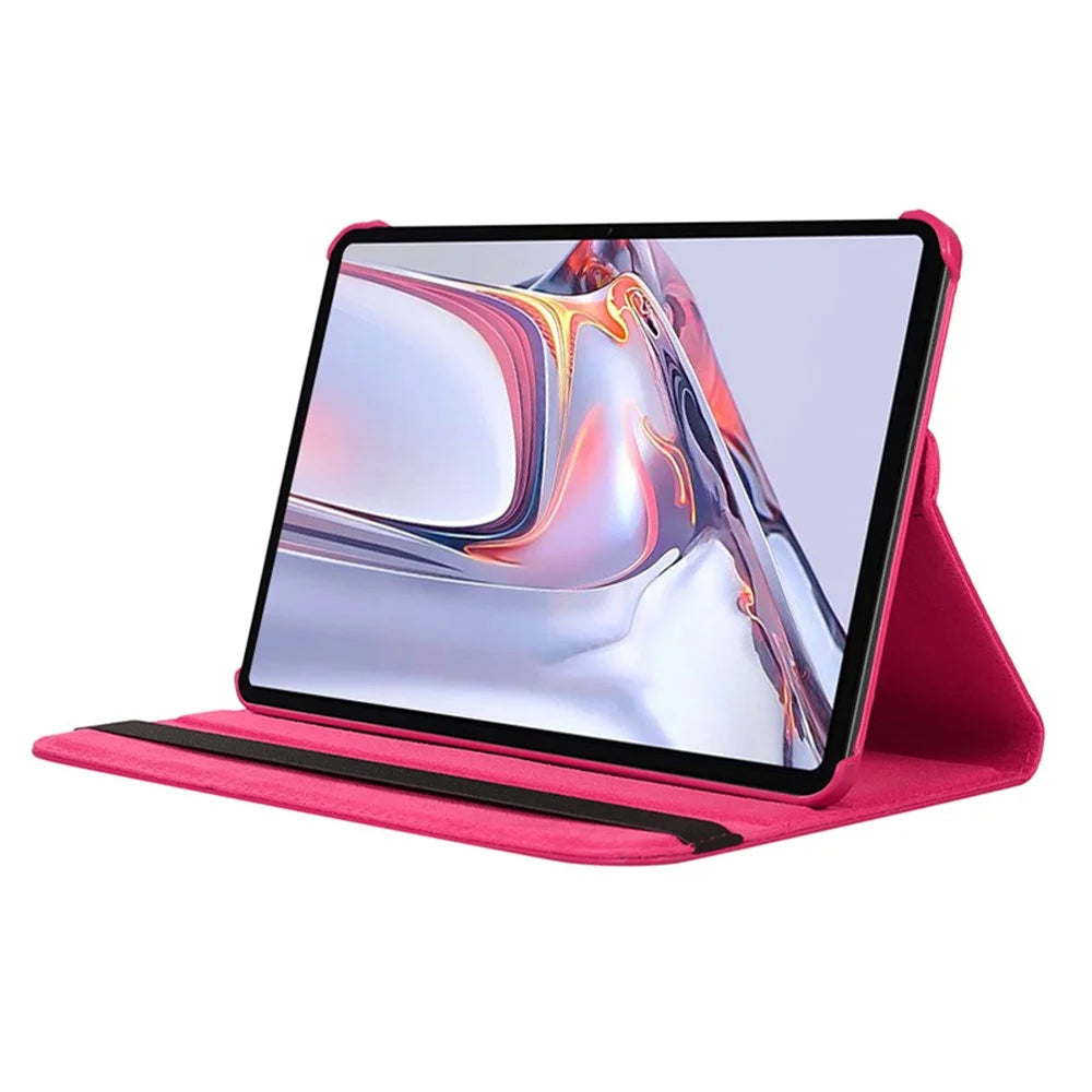 ENKAY HAT PRINCE For Samsung Galaxy Tab A7 Lite 8.7-inch Tablet Case   Litchi Texture PU Leather Cover Stand - Dark Purple - 3