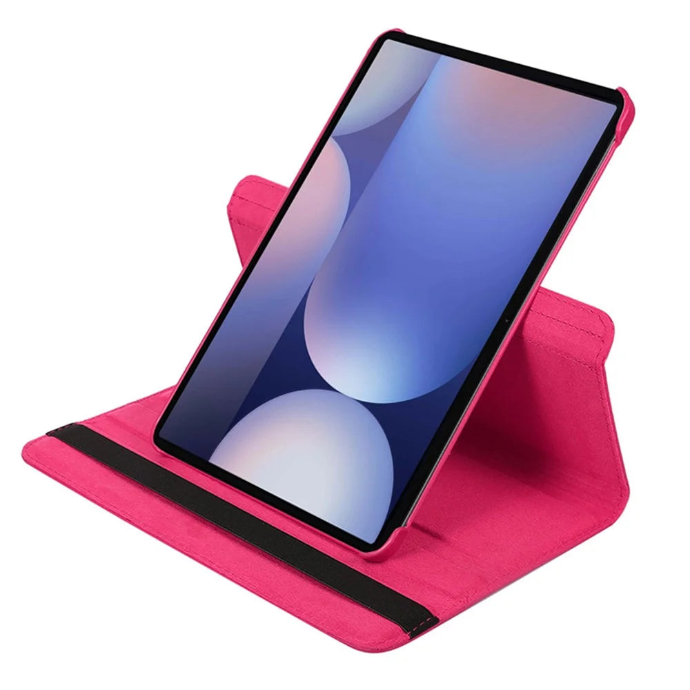 ENKAY HAT PRINCE For Samsung Galaxy Tab S9 FE+ / Galaxy Tab S9+ / Galaxy Tab S10+ Tablet Case   Litchi Texture PU Leather Cover Stand - Dark Purple - 4