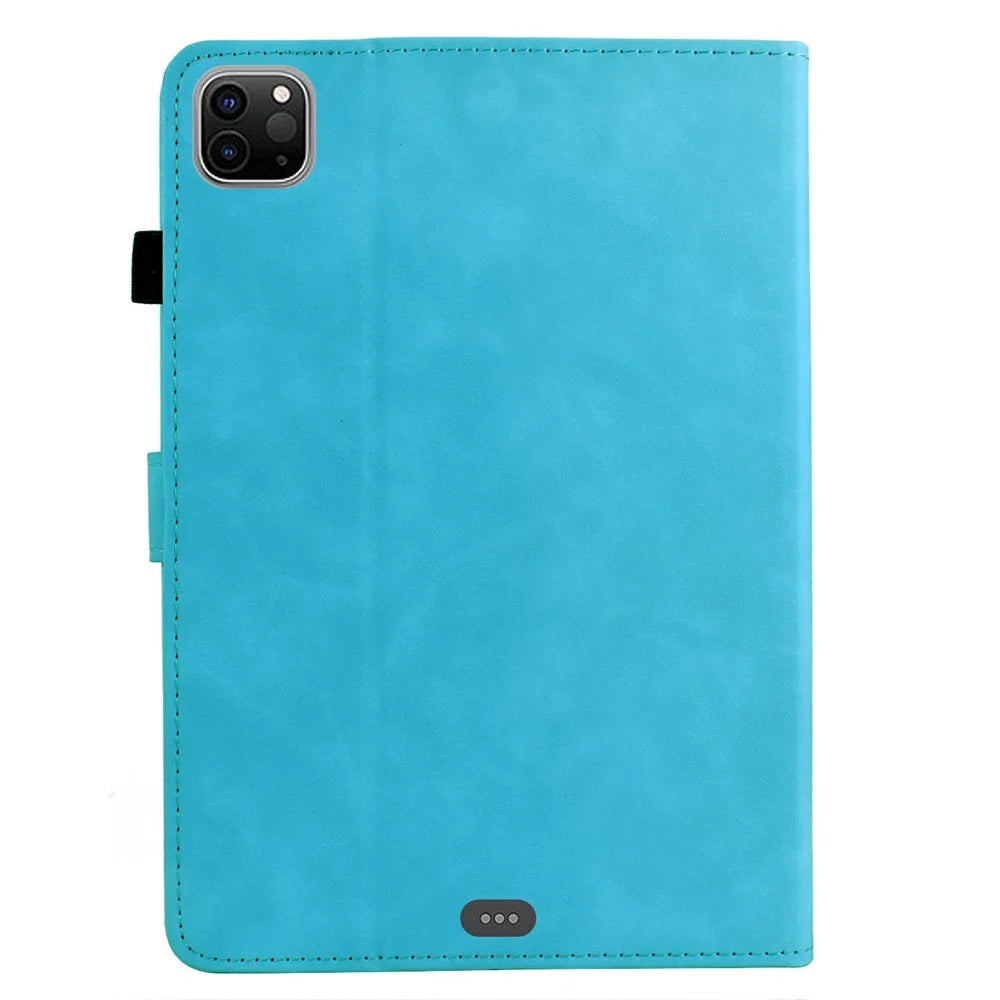Leather Case For iPad Air 11 (2026) / (2025) / (2024) / Air (2022) / (2020) / Pro 11 (2022) / (2021) / (2020) / (2018) Mandala Tablet Cover with Card Slots - Sky Blue - 7