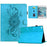 Leather Case For iPad mini (2019) 7.9 Inch / Mini 4 / mini 3 / mini 2 / Mini Mandala Imprinted Tablet Cover with Card Slots - Sky Blue - 1