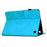 For Amazon Fire 7 (2022) Case Mandala Imprinted Leather Tablet Cover with Card Slots - Sky Blue - 3
