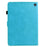For Amazon Fire 7 (2022) Case Mandala Imprinted Leather Tablet Cover with Card Slots - Sky Blue - 7