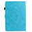 For Amazon Kindle Paperwhite 6 (2024) Case Mandala Imprinted Leather Tablet Cover with Card Slots - Sky Blue - 7