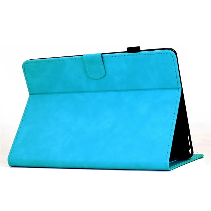 Leather Case For Amazon Kindle Paperwhite 4 (2018) / 3 (2015) / 2 (2015) / Paperwhite (2015) Mandala Imprinted Tablet Cover with Card Slots - Sky Blue - 3