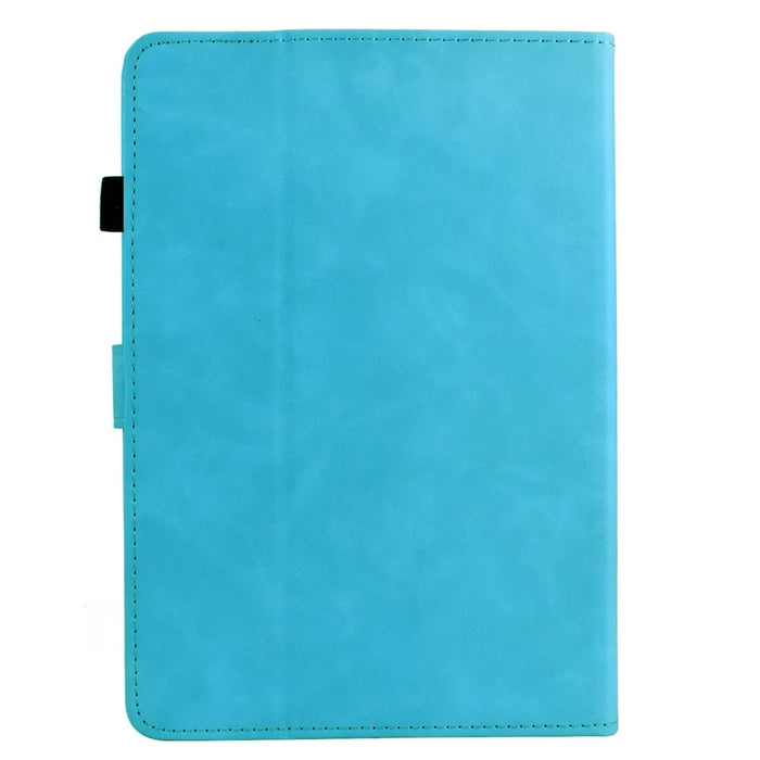Leather Case For Amazon Kindle Paperwhite 4 (2018) / 3 (2015) / 2 (2015) / Paperwhite (2015) Mandala Imprinted Tablet Cover with Card Slots - Sky Blue - 7