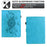 For Amazon Kindle 11th (2024) / 6" (2022) Case Mandala Imprinted Leather Tablet Cover with Card Slots - Sky Blue - 5