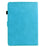 Universal 7 inch Tablet Case Mandala Imprinted Leather Tablet Cover with Card Slots - Sky Blue - 7