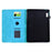 For Lenovo Tab M9 TB-310FU Case Mandala Imprinted Leather Tablet Cover with Card Slots - Sky Blue - 2