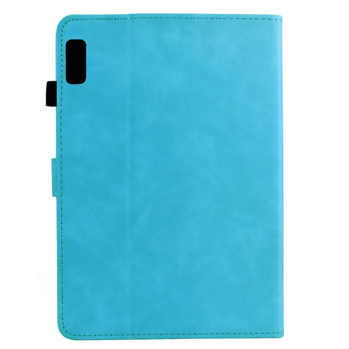 For Lenovo Tab M9 TB-310FU Case Mandala Imprinted Leather Tablet Cover with Card Slots - Sky Blue - 7