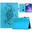 For Lenovo Tab M10 (Gen 3) Case Mandala Imprinted Leather Tablet Cover with Card Slots - Sky Blue - 1