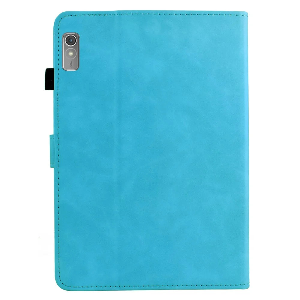 For Lenovo Tab P11 Gen 2 / Xiaoxin Pad Plus (2023) Case Mandala Imprinted Leather Tablet Cover with Card Slots - Sky Blue - 7