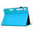 For Samsung Galaxy Tab S9 / Tab S9 FE Case Mandala Imprinted Leather Tablet Cover with Card Slots - Sky Blue - 3